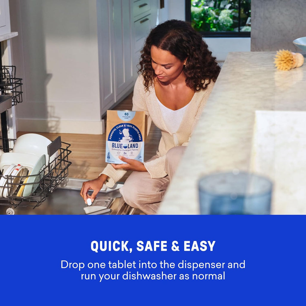 Plastic-Free Dishwasher Detergent Tablets — 60 Loads