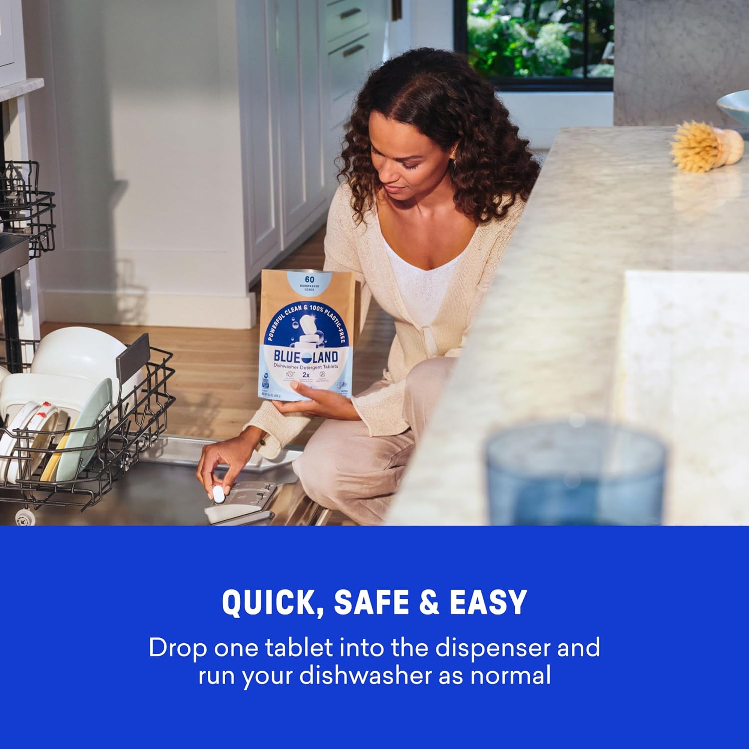 Plastic-Free Dishwasher Detergent Tablets — 60 Loads