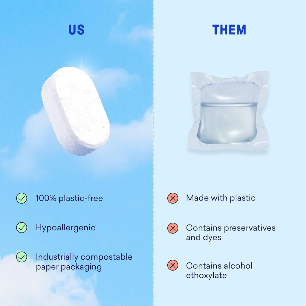 Plastic-Free Dishwasher Detergent Tablets — 60 Loads
