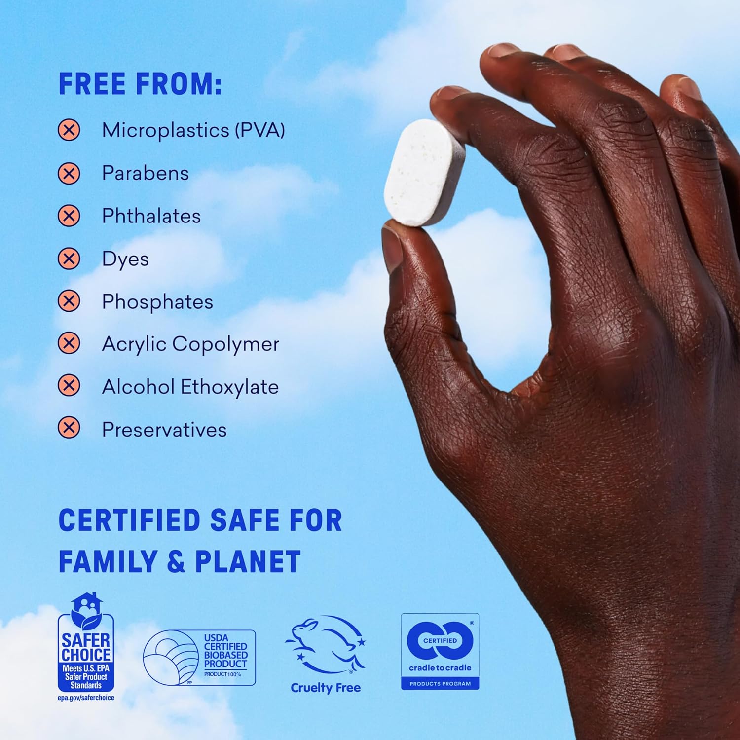 Plastic-Free Dishwasher Detergent Tablets — 60 Loads