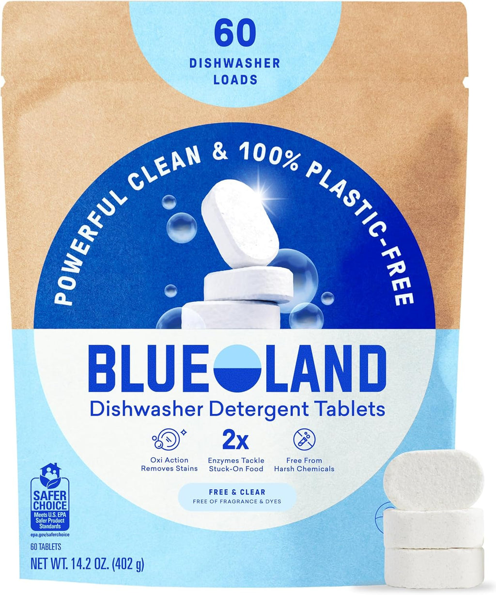 Plastic-Free Dishwasher Detergent Tablets — 60 Loads
