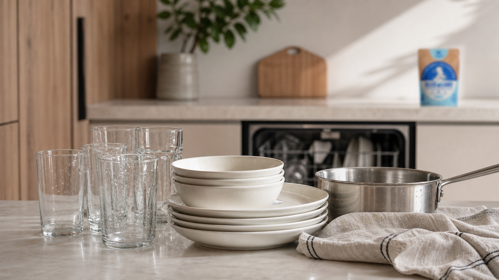 dishwasher clean kitchen lifestyle